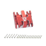 Powerhobby Aluminum Gear Box + Skid Plate With Gears Red Axial SCX30