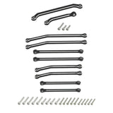 Powerhobby Aluminum Chassis Links + Steering Links Black Axial SCX30