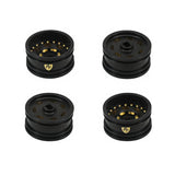 Powerhobby Brass Wheels 0.7" Offset  3.6mm Black (4) Axial SCX30