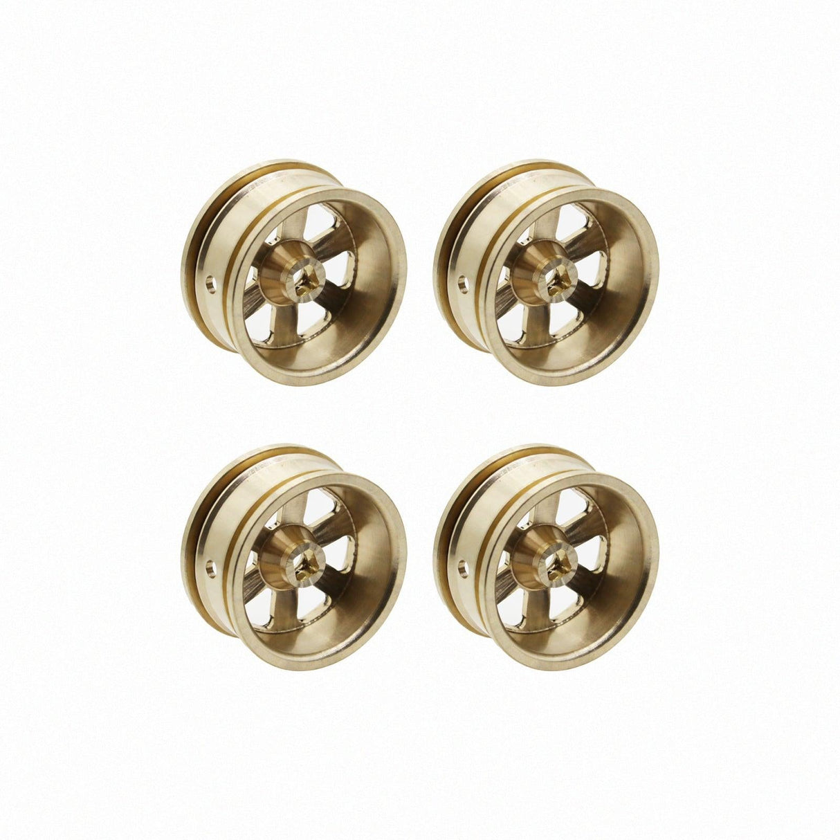 Powerhobby Brass Wheels 6-Diamond (4) Axial SCX30