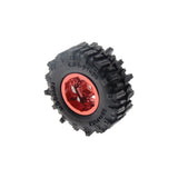 Powerhobby Axial SCX30 0.7" Brass Wheels / Tires (4) Red Type B