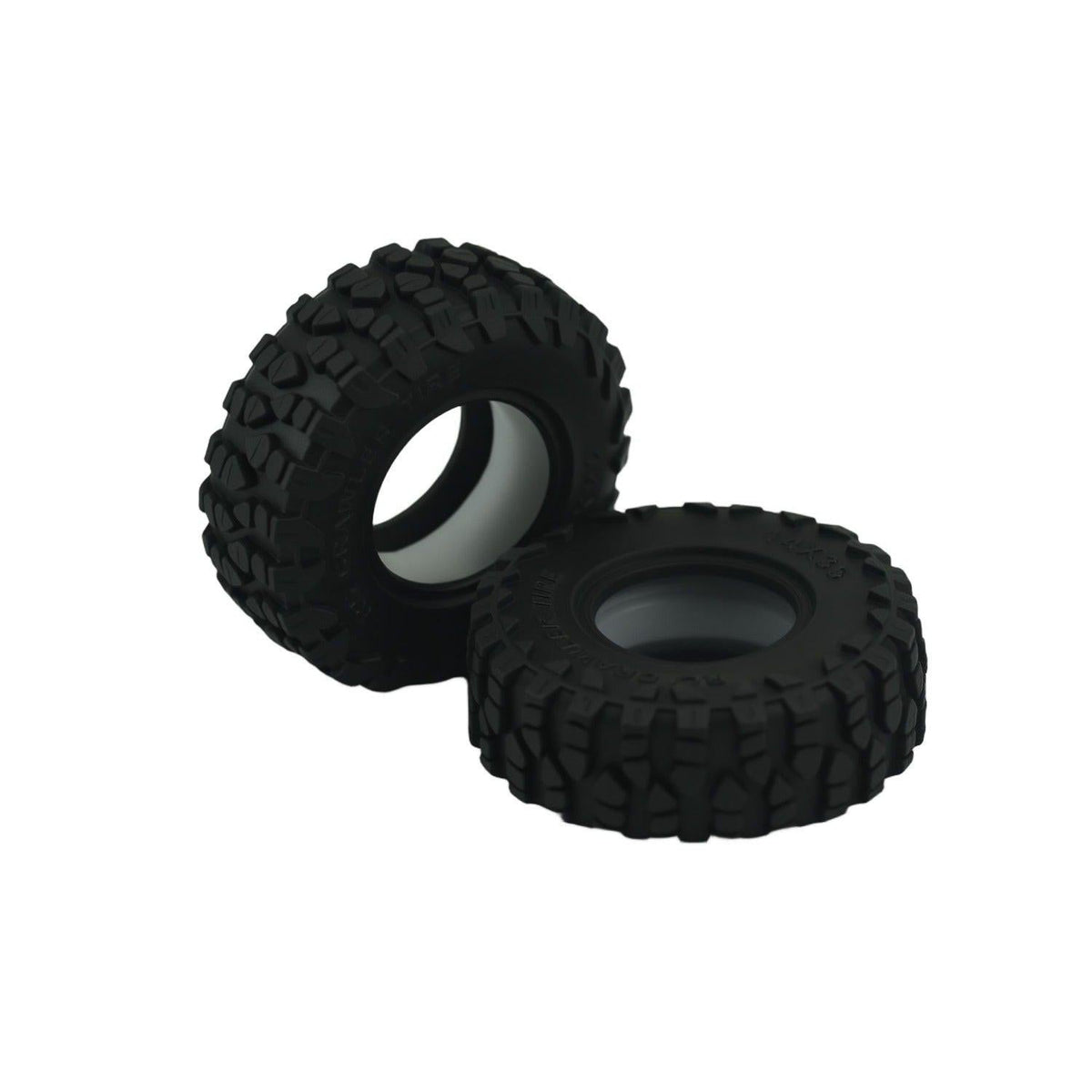 Axial SCX30 35mm Tires with Silicon Insert (4) White