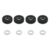 Axial SCX30 35mm Tires with Silicon Insert (4) White