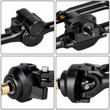 Powerhobby Axial SCX30 Front + Rear Aluminum Extended Axles w +5MM Grey