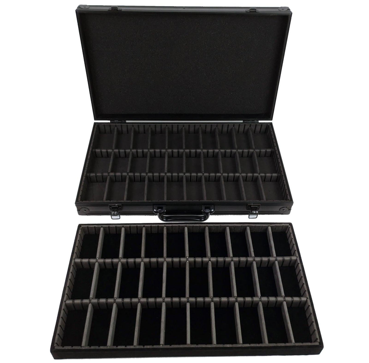 HO Slot Car Aluminum Carrying Case For AFX Auto World Tyco Aurora Fits 60 cars