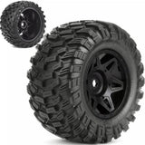 Powerhobby Armor X Belted Pre-Mounted Tires FOR Traxxas X-Maxx XMaxx Black