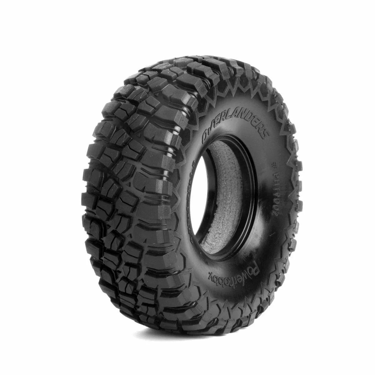 Powerhobby PHT9002 1.9" Overlanders Ultra Soft 1/10 Rock Crawler Tires w Dual Stage Foams (2)
