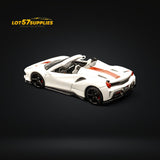 TPC Ferrari 488 Roadster Pearl White 1:64