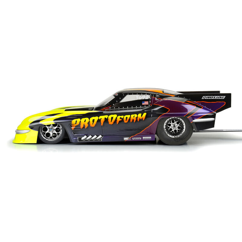 PROTOform 158800 1/10 1963 Chevrolet Corvette Stingray Pro Mod Clear Body: Drag Car