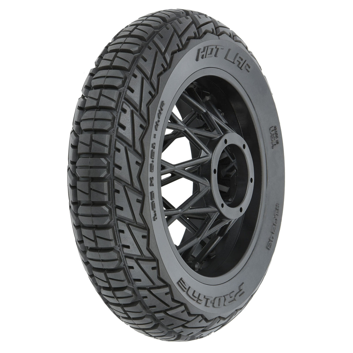 PROLINE PRO1024310 1/4 Hot Lap MX S3 Rear Tire MTD Black Supermoto Whe ...