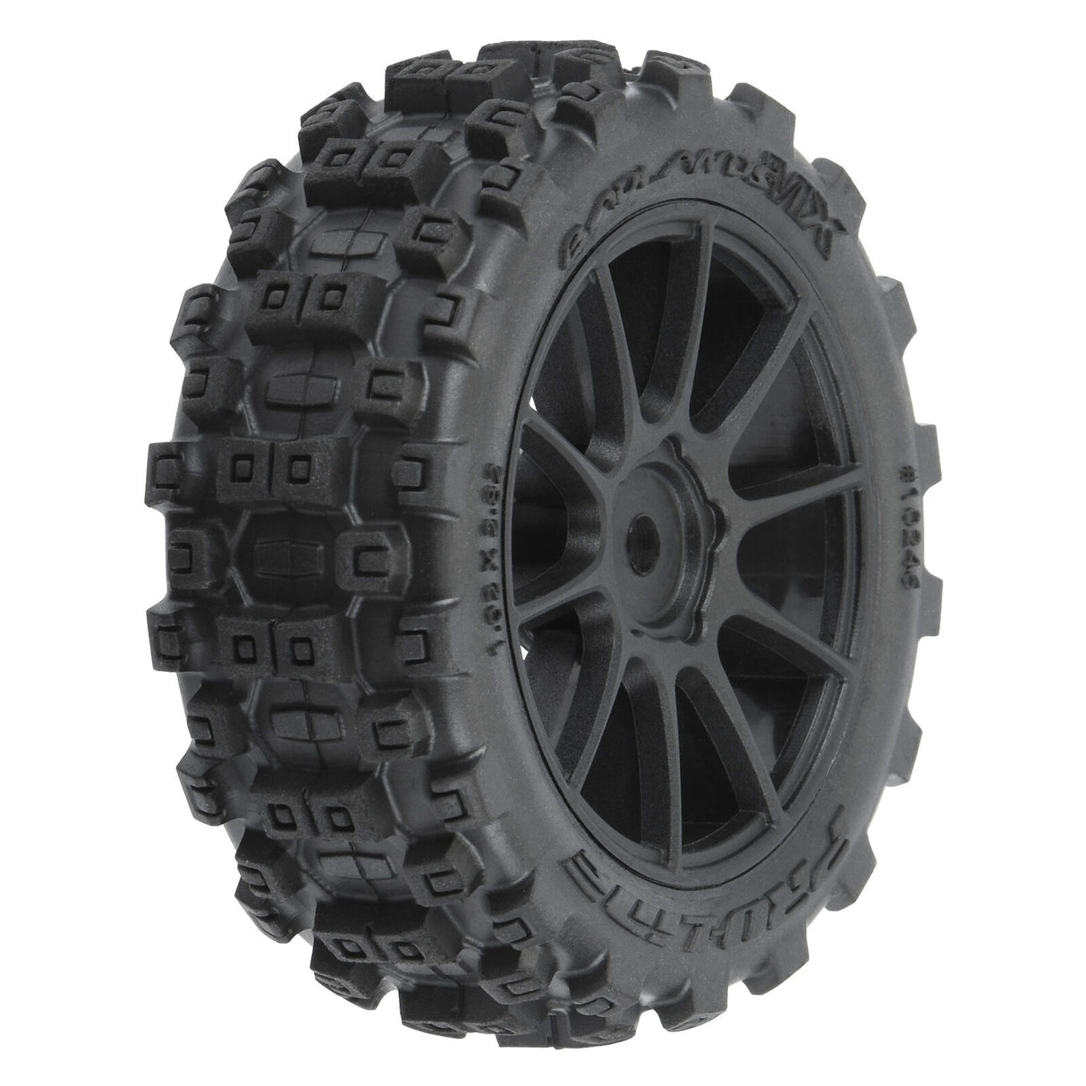 PROLINE 1024610 Badlands MX 1.9" Buggy Tires MTD Mach-10 Black Wheels: Typhon GROM