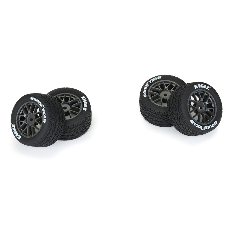 Pro-Line Goodyear Eagle Wet Tires Mounted Wheels (4) Losi NASCAR Racecar