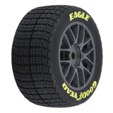 Pro-Line Losi NASCAR 1/12 Goodyear Eagle Pre-Mounted Dirt Tires (4) Medium