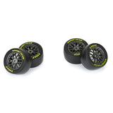 Pro-Line PRO1030411 Losi NASCAR 1/12 Goodyear Eagle Soft Tire F/R MTD Gray Wheels (4)