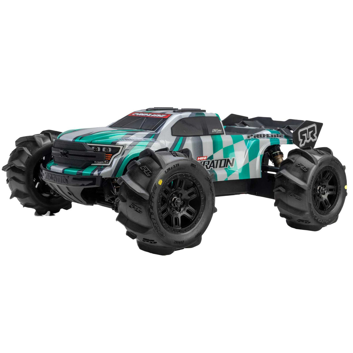 Proline PRO1031210 1/16 Dumont F/R MT Tires Black Split Six (2): ARRMA MINI KRATON