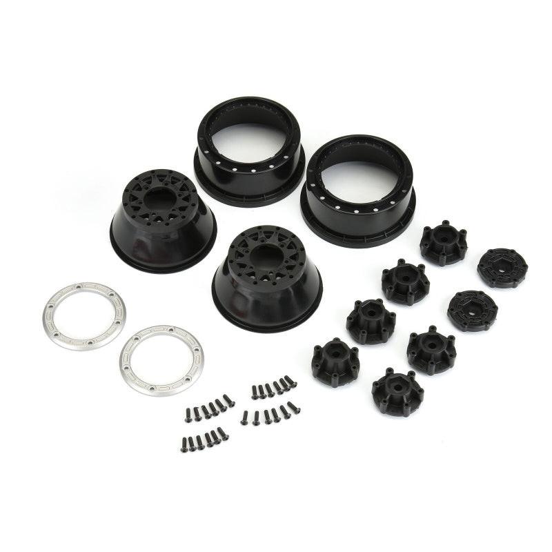 Pro-Line PRO281103 1/10 Raid Bead-Loc F/R 2.2/3.0 SC 2 Silvr/Blk