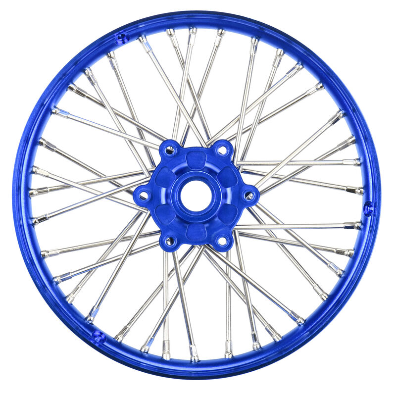 PROLINE 283600T1 1/4 Pro-Spec Aluminum V2 Bead Front Wheel Blue/Blue (1): Promoto-MX