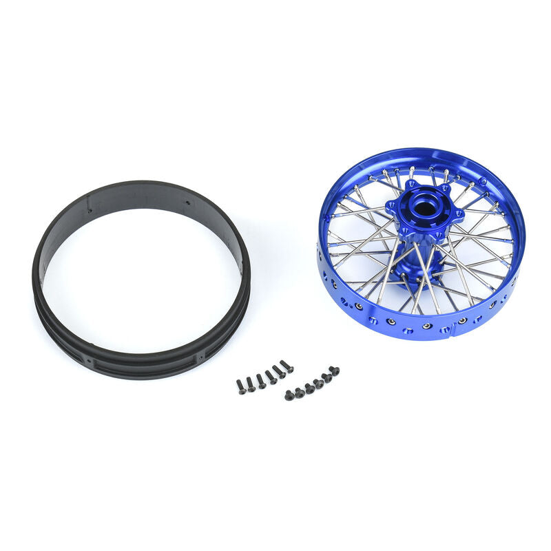 PROLINE PRO283700T1 1/4 Pro-Spec Aluminum V2 Bead Rear Wheel Blue/Blue (1): Promoto-MX