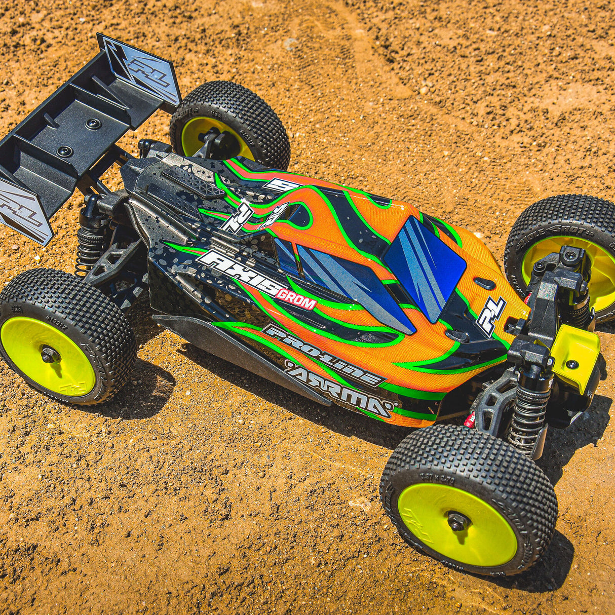 Pro-line Racing PRO367120 Limited Edition 1/14 Pre-Cut/Pre-Painted Axis Tribe (Yellow/Black) Body: Typhon GROM
