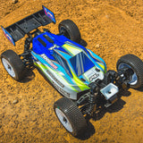 Pro-line Racing PRO367121 Limited Edition 1/14 Pre-Cut/Pre-Painted Axis Jagged (White/Blue) Body: Typhon GROM