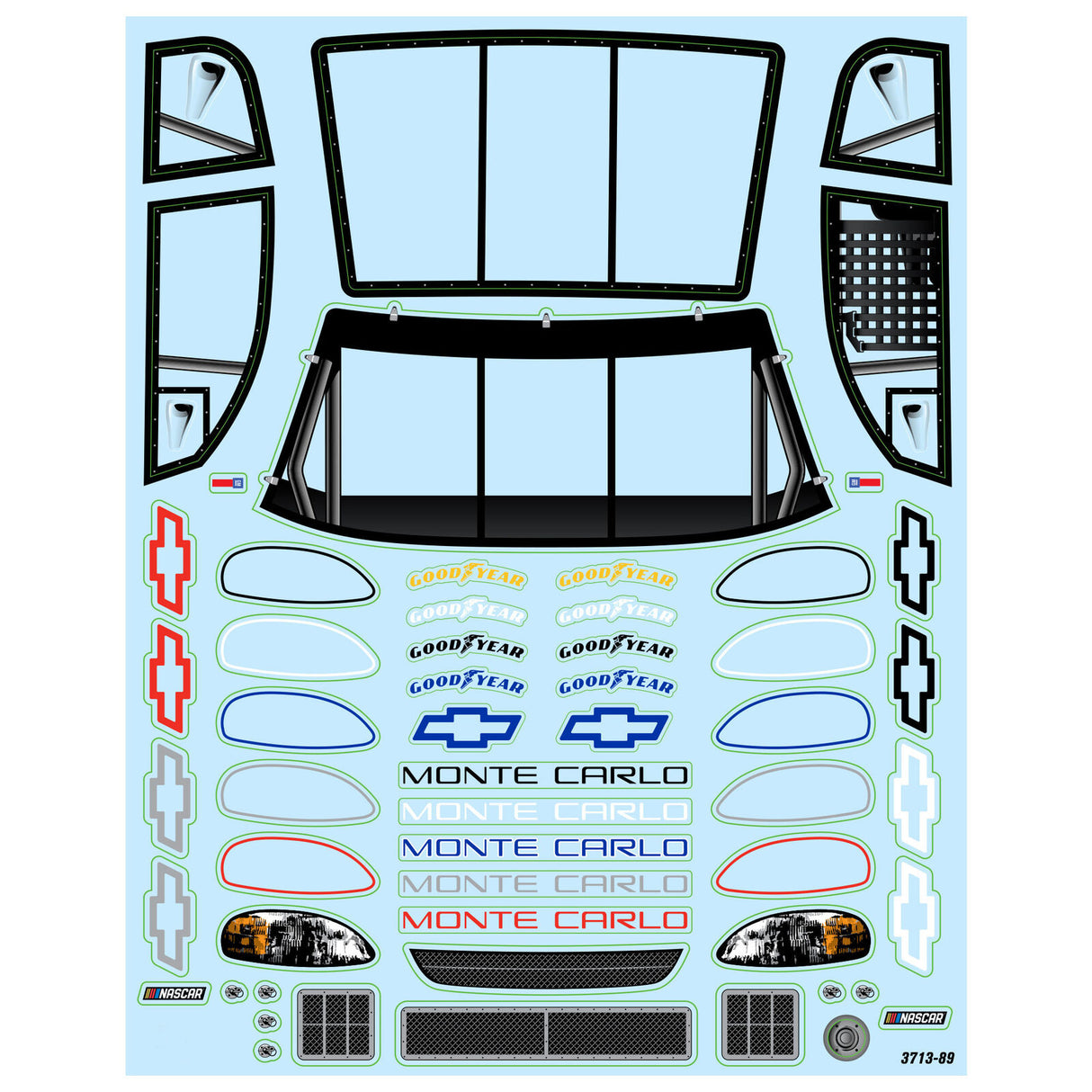 Proline PRO371317 1/12 Pre-Cut 1996 Chevy Monte Carlo Clear Body: Losi NASCAR