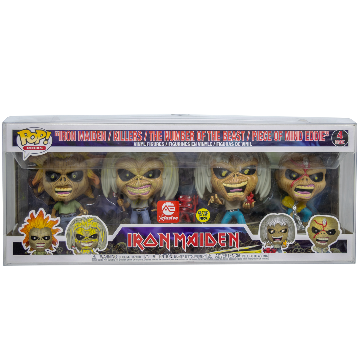 4-Pack Iron Maiden 2020 Funko Pop! PopShield Protectors