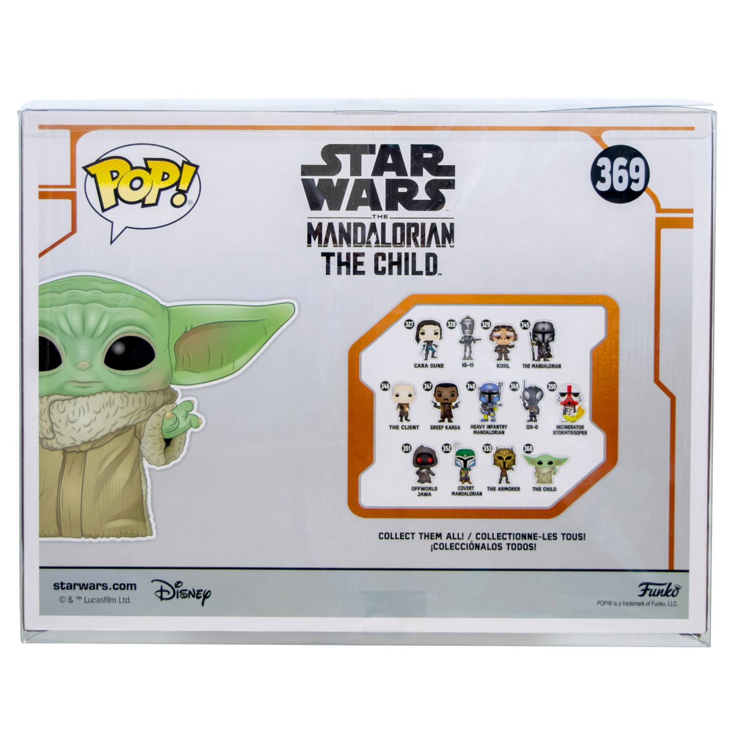 10" Baby Yoda The Child Grogu Funko Pop! PopShield Protectors