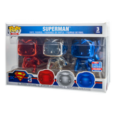 Superman Chrome 3-Pack Funko Pop! PopShield Protector