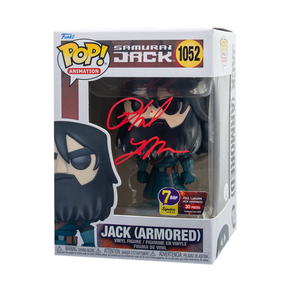 Phil LaMarr signed Jack (Armored) Funko Pop - 7BAP Signature Series