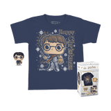 Pocket Pop! & Kids Tee Holiday Harry Potter (Size M)