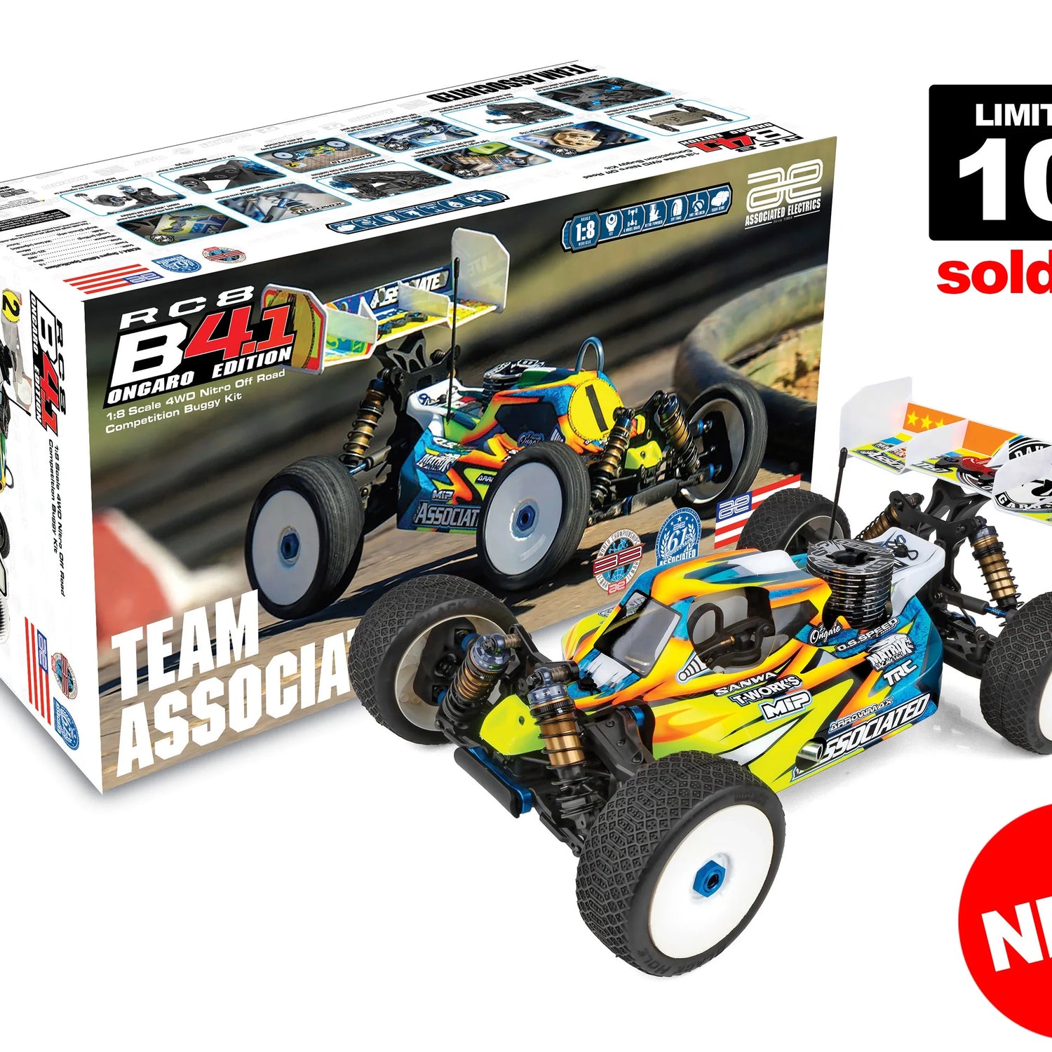 Team Associated ASC80953 RC8B4.1 Ongaro Edition Kit