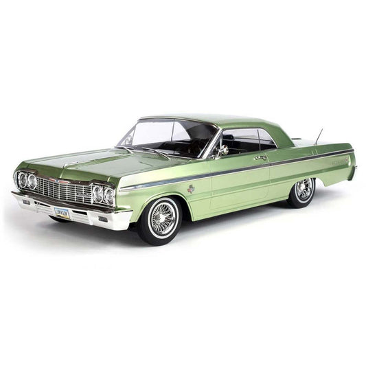 Red Cat RER14408 1/10 SixtyFour Chevrolet Impala Brushed 2WD Hopping Lowrider RTR, Green