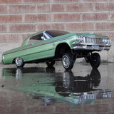 Red Cat RER14408 1/10 SixtyFour Chevrolet Impala cepillado 2WD Hopping Lowrider RTR, verde 
