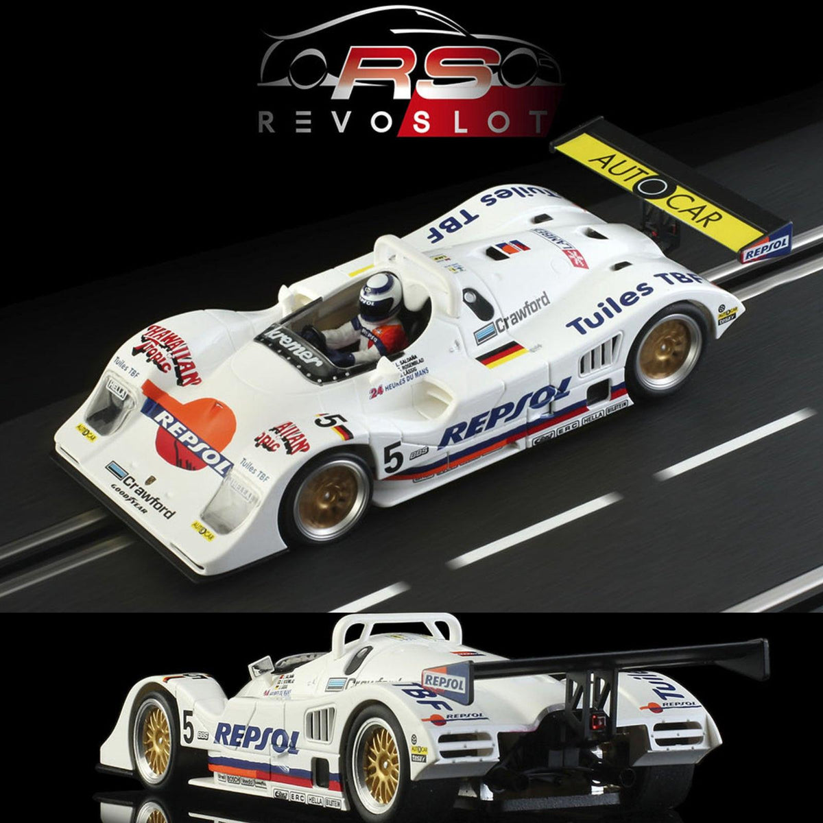 Revoslot Porsche Kremer K8 #5 Repsol Le Mans 24h 1997 1/32 Slot Car RS0299