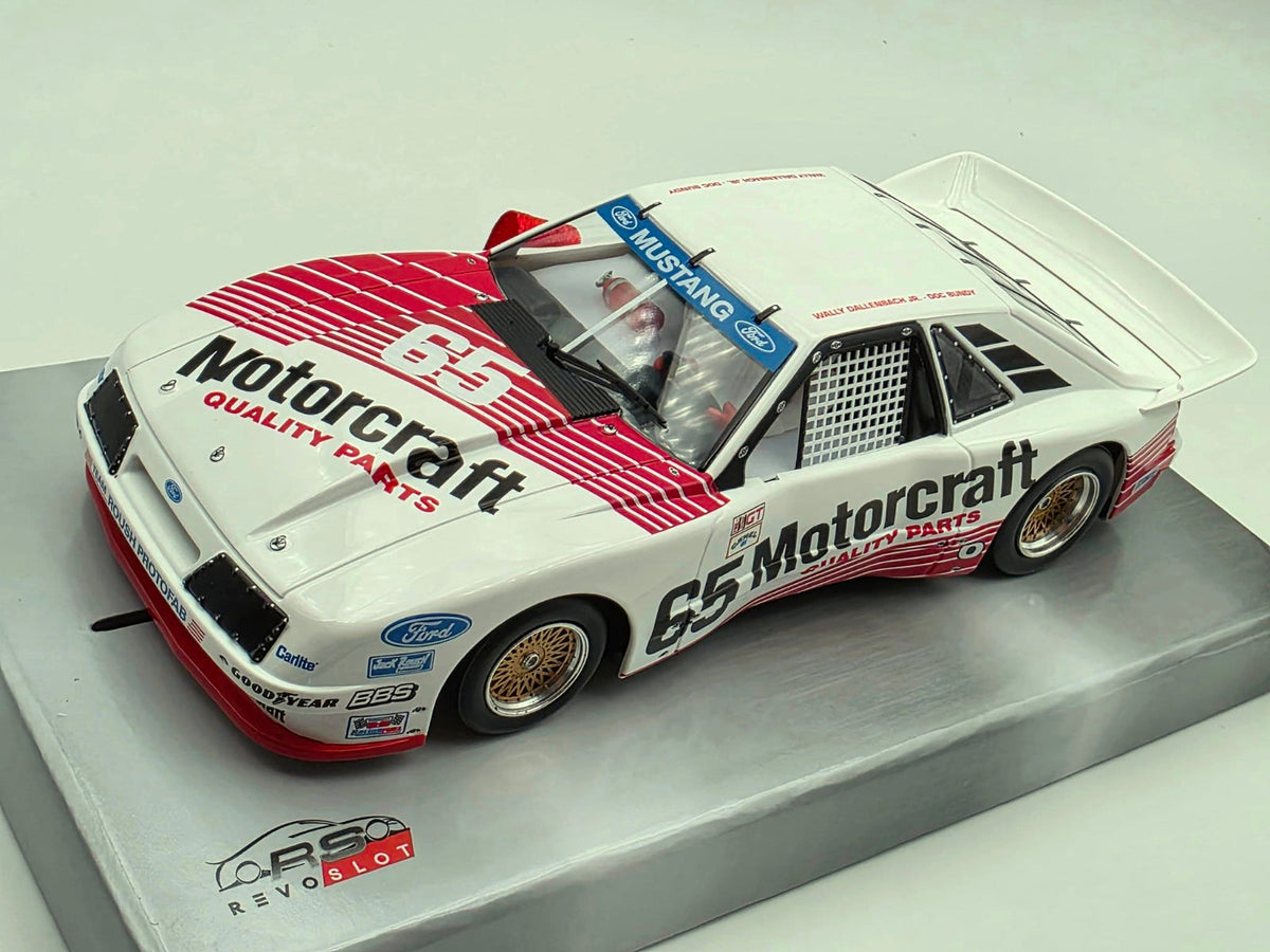 Revoslot Ford Mustang GTO Motorcraft Daytona 1985 1/32 Slot Car RS0319