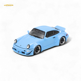 Fast Speed RWB 964 Wide-Body Duck Wing - Sky Blue 1:64