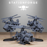 3D Printed Orkaz Kopters x3 by StationForge Miniatures