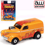 Auto World 1940 Willys Custom Panel Thunderjet Flames HO Slot Car SC353 fits AFX