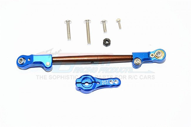 GPM RACING SCX10 II SPRING STEEL ADJUSTABLE SERVO ROD WITH ALUMINIUM E ...