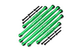 GPM RACING,AXIAL-SCX24 DEADBOLT ALUMINIUM SUSPENSION LINKS -18PC SET SCX24160