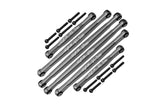 GPM RACING,AXIAL-SCX24 DEADBOLT ALUMINIUM SUSPENSION LINKS -18PC SET SCX24160