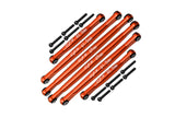 GPM RACING,AXIAL-SCX24 DEADBOLT ALUMINIUM SUSPENSION LINKS -18PC SET SCX24160