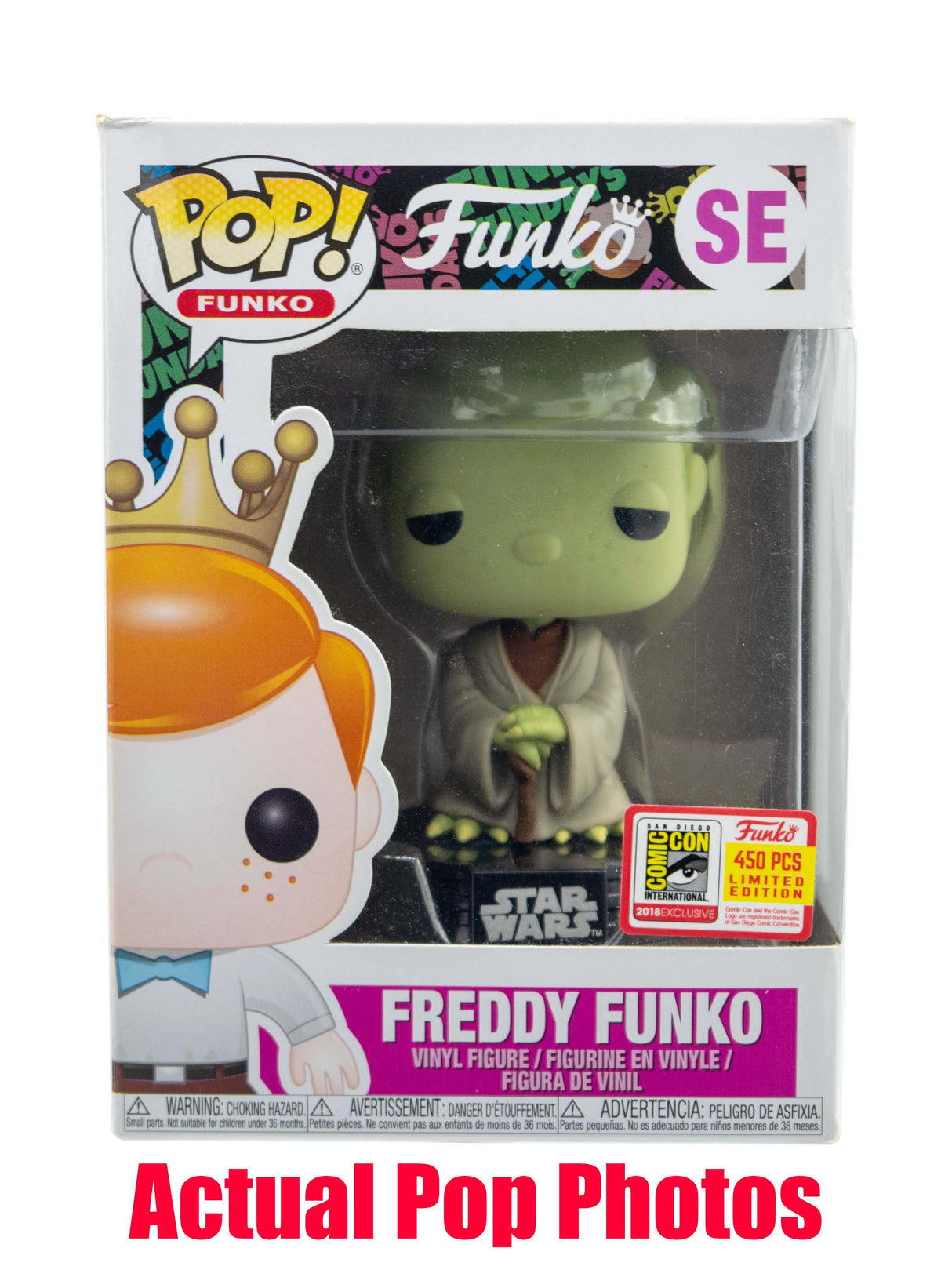 Freddy Funko as Yoda SE 2018 SDCC Exclusive/450 Made [Light Damage]