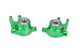 GPM RACING,TRAXXAS-SLASH NOS DEEGAN 38 FORD FIESTA RALLY RUSTLER STAMPEDE HOSS ALUMINUM 7075 FRONT STEERING BLOCKS SLA021N