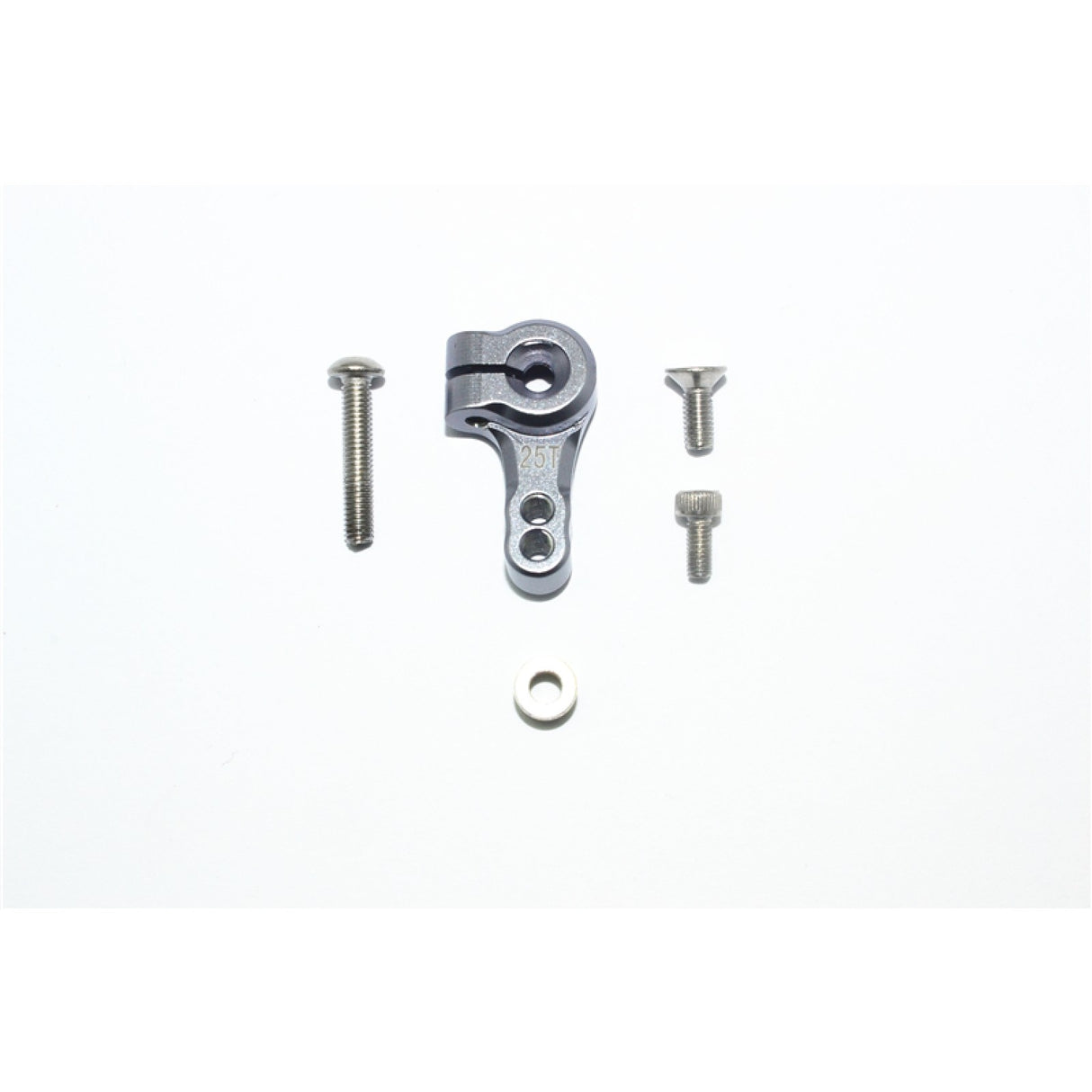 GPM RACING,TRAXXAS-SLASH ALUMINUM ADJUSTABLE 25T SERVO HORN -5PC SET SLA025TSH