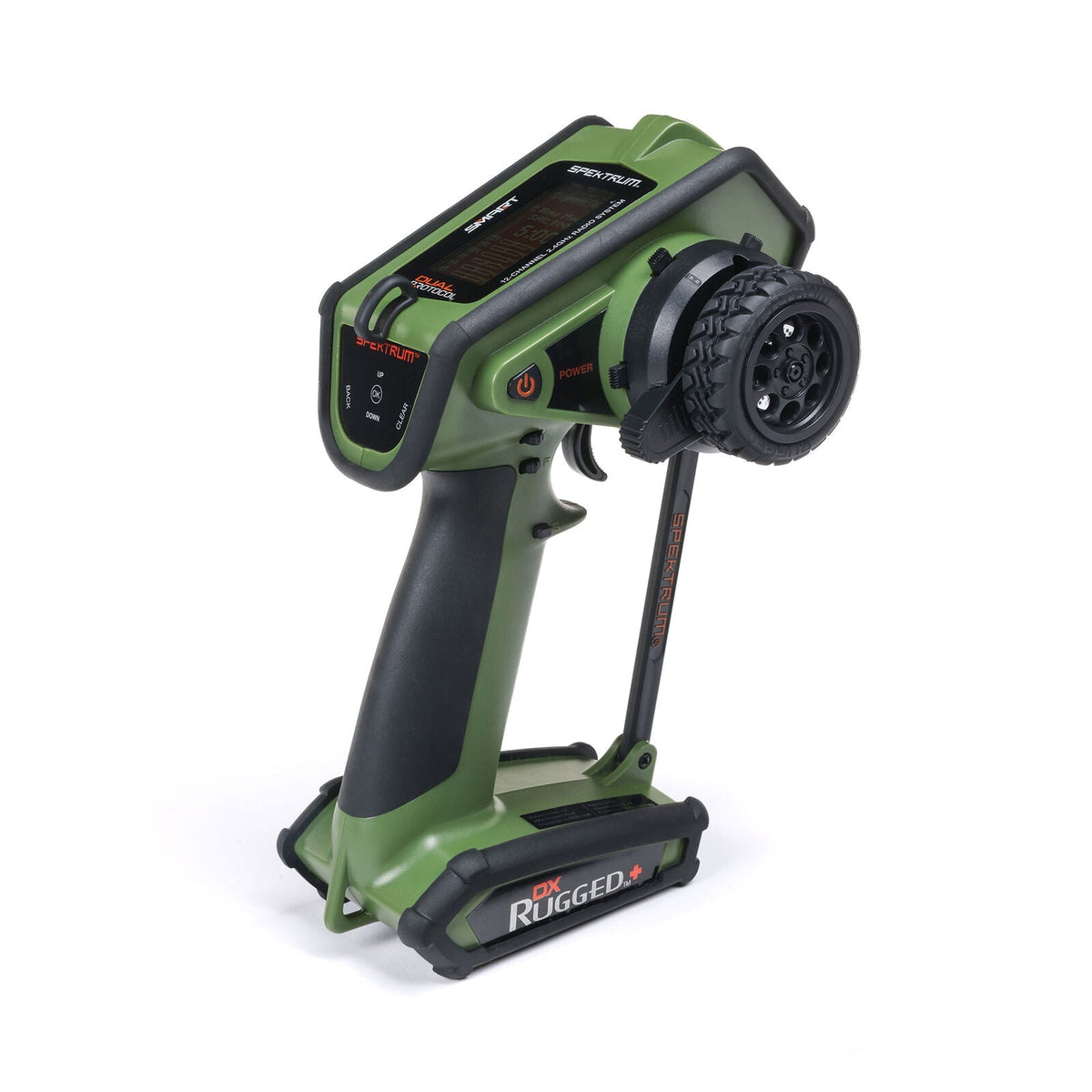 Spektrum SPMR6220G DX Rugged+ 12-Channel DSMR+ Surface Transmitter, Green