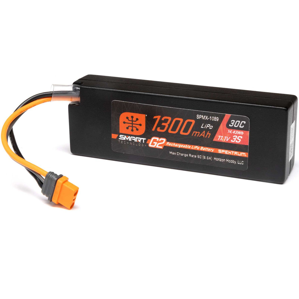 Spektrum - SPMX133S30 11.1V 1300mAh 3S 30C Batería LiPo inteligente G2: IC3