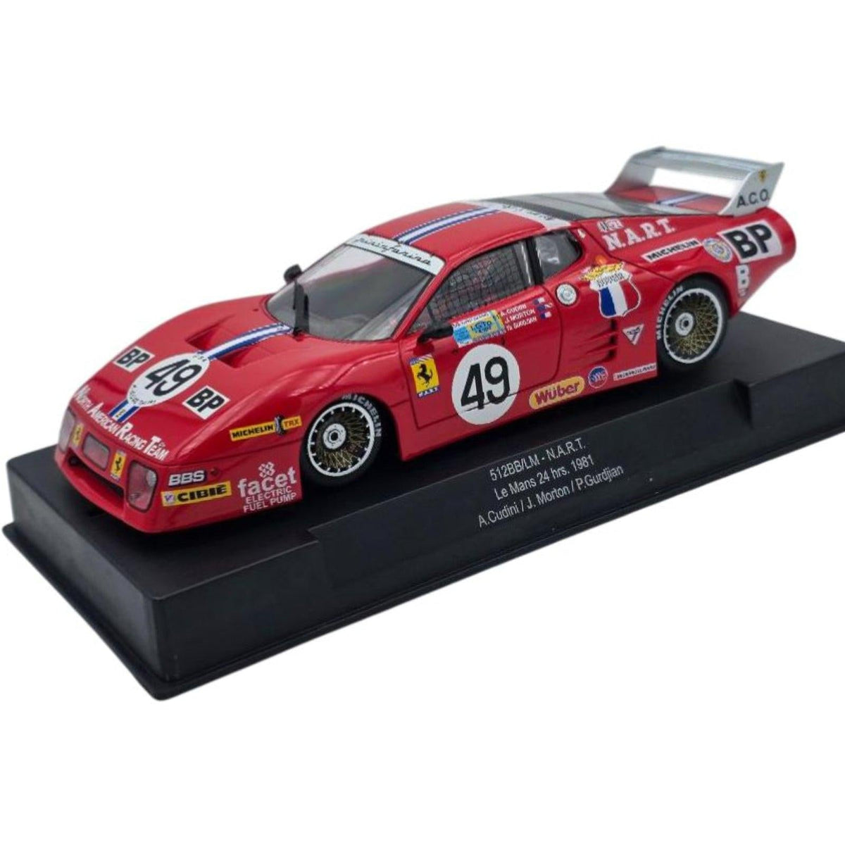Racer Sideways Ferrari 512BB NART Le Mans 1981 1/32 Slot Car SW96
