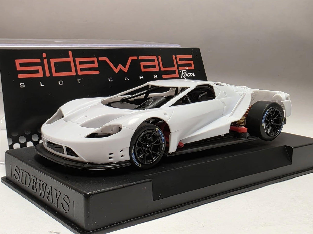 Sideways Ford GTE GT3 White Kit 1/32 Slot Car SWCAR02K