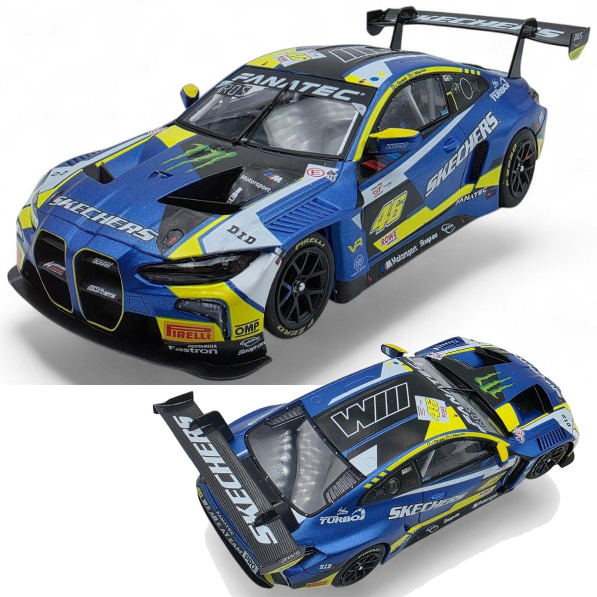 Sideways BMW M4 GT3 GT World Challenge 1/32 Slot Car SWCAR09A